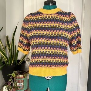 Multicolored striped sweater universal thread women’s XS